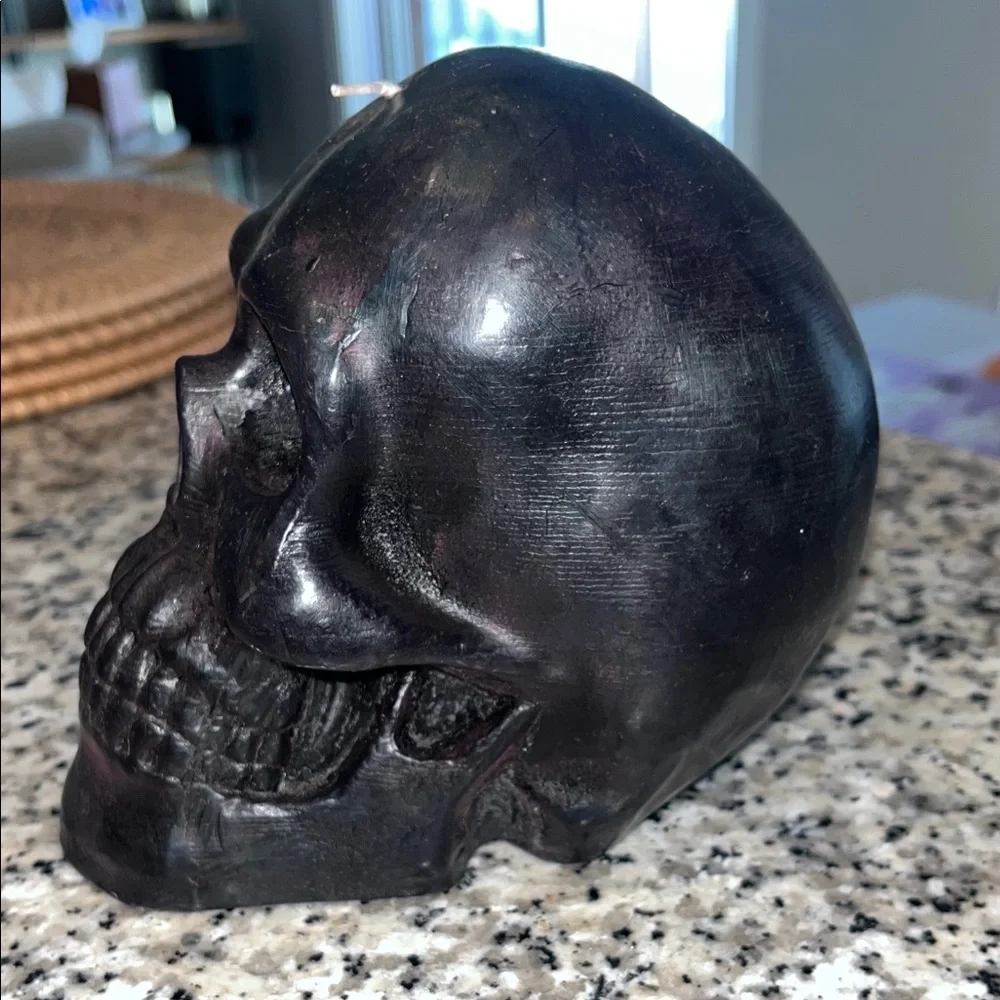 Crate&Barrel Black Skull Decor